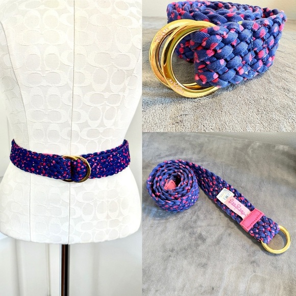 Vintage Lilly Pulitzer Woven Belt with Signature Buckle - Picture 1 of 5